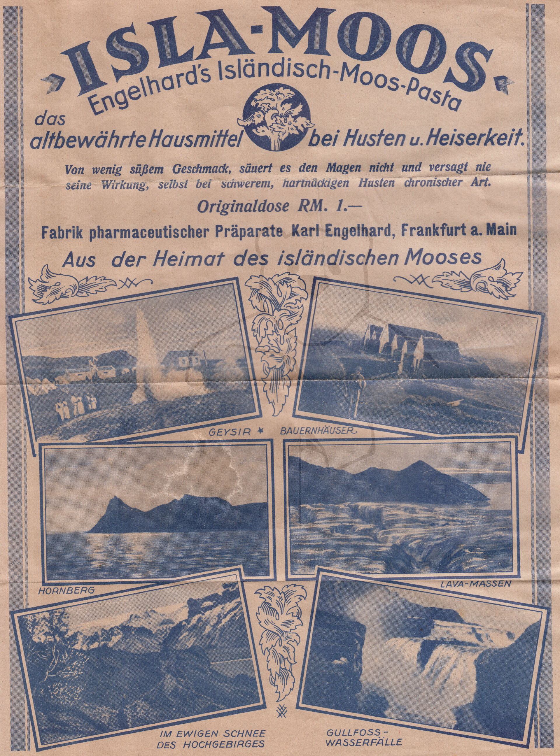 Werbung für Islar-Moos